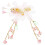 1Par Presilhas Com Tassel Rosa Para 7