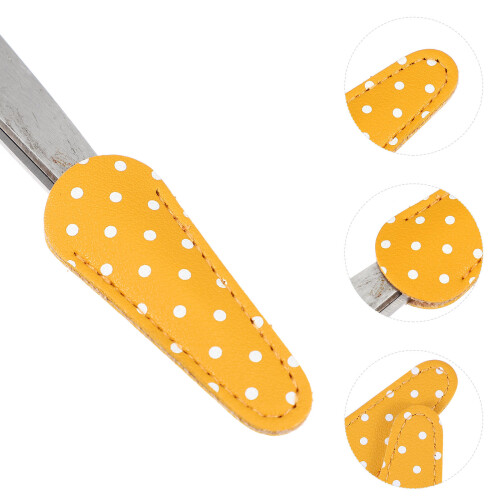 2Pz Gialla Con Decorazioni A Pois, Design Retrò 1