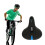Asiento Resistente PU Negro 4