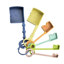 1Conjunto Colheres Medidoras Plásticas Coloridas Duráveis Para Cozinha