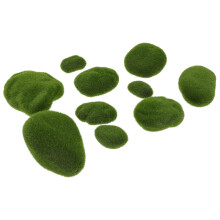10St Namenloze Kunstmosstenen Decoratieve Garden Props Groen