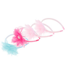 4Stk Blüten Haarband Kinder Party Haarschmuck Bunt & Langlebig