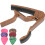 1Conjunto Capo De Guitarra Metálico Marrom Claro Com Palhetas 8