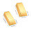 24pcs Multi functional Gold Bar Candy Box in Gold Brick Shape-S 4