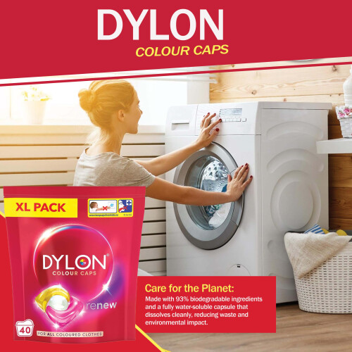 Dylon Dylon Colour Caps 40 Wash Load Laundary Capsules 1