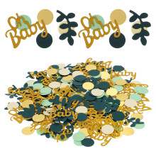 2Conjuntos Confetes Coloridos Para Decoração De Baby Shower