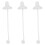 3Pièces Silicone Transparent Tétines Sécurisées Bébé 6