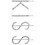 1Conjunto Presilhas De Com Letras Prateadas E 6
