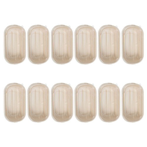 50Ud Cajas Desechables Para Ensaladas Resistente Y Biodegradable