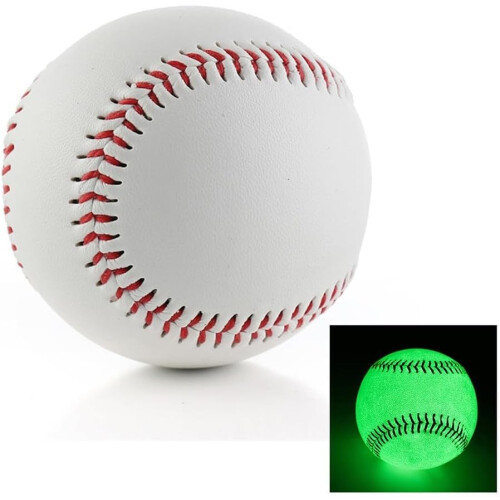 Glowing baseball, 22.9 cm, high visibility, suitable for all difficulty levels 1