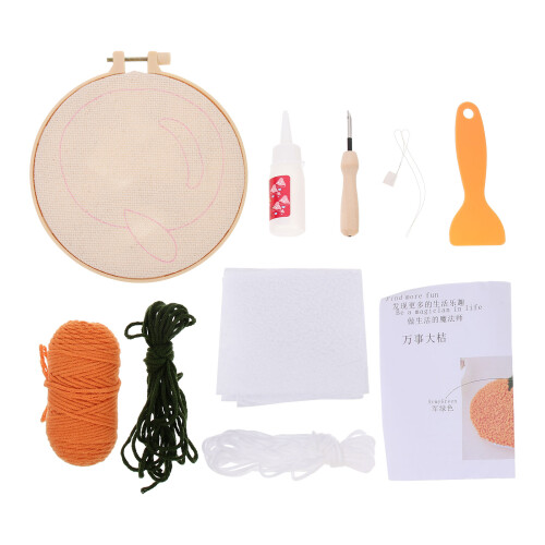 1Conjunto Kit Completo Punch Needle Aço E Para -
