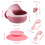 1Conjunto Tigelas De Com Ventosa Prateadas Silicone 2