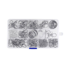 Keychain Keyring with Chain Jump Rings Hooks for Keychain