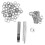 Kit d'œillets, œillets multifonctions offrant polyvalence et durabilité pour toiles, bâches, tentes, couvertures de piscine, chaussures, 6