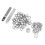 Kit d'œillets, œillets multifonctions offrant polyvalence et durabilité pour toiles, bâches, tentes, couvertures de piscine, chaussures, 2