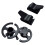2Paires Connecteur Masque Casque Noir Fixation Simple 11