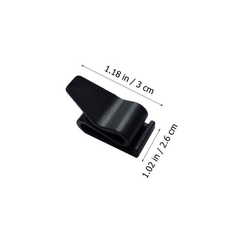 2Paires Connecteur Masque Casque Noir Fixation Simple 1
