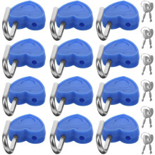 24Conjunto Cadeados Pequenos Azul De Para Mala Diário
