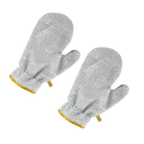 2pcs MultiPurpose Silver Wire Dishwashing Gloves for Frequent