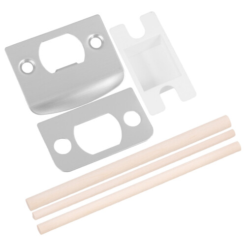 1Conjunto Reforço Para Porta De Aço Inox E