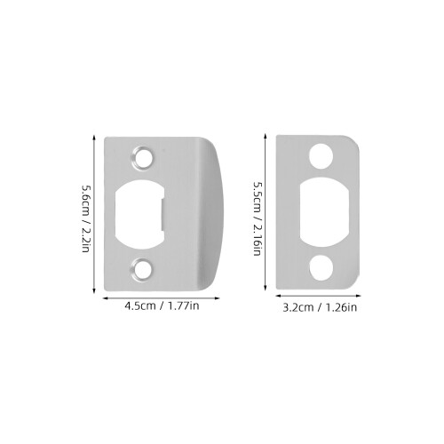 1Conjunto Reforço Para Porta De Aço Inox E 1