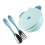 1Conjunto Tigela Infantil Azul Aço Para Comida E 8