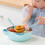 1Conjunto Tigela Infantil Azul Aço Para Comida E 11