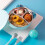 1Conjunto Tigela Infantil Azul Aço Para Comida E 7