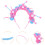 2Conjuntos Material Para Tiara DIY Rosa Pelúcia Decoração 2
