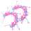 2Conjuntos Material Para Tiara DIY Rosa Pelúcia Decoração 5