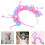 2Conjuntos Material Para Tiara DIY Rosa Pelúcia Decoração 3