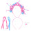 2Conjuntos Material Para Tiara DIY Rosa Pelúcia Decoração 6