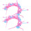 2Conjuntos Material Para Tiara DIY Rosa Pelúcia Decoração 4