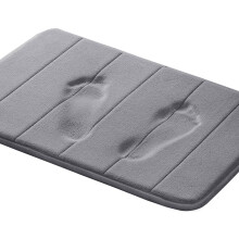 Supermysig tjock badrumsmatta, snygg design, lyxigt minnesskum, vattenabsorberande, halkfri baksida, sammetskomfort, snabbtorkande maskintvättbar