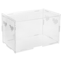 1Ud Caja Para Reptiles Acrílica Con Ventilación Y Alimentación