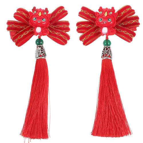 1Par De Hanfu Com Tassel Para Décor E 2