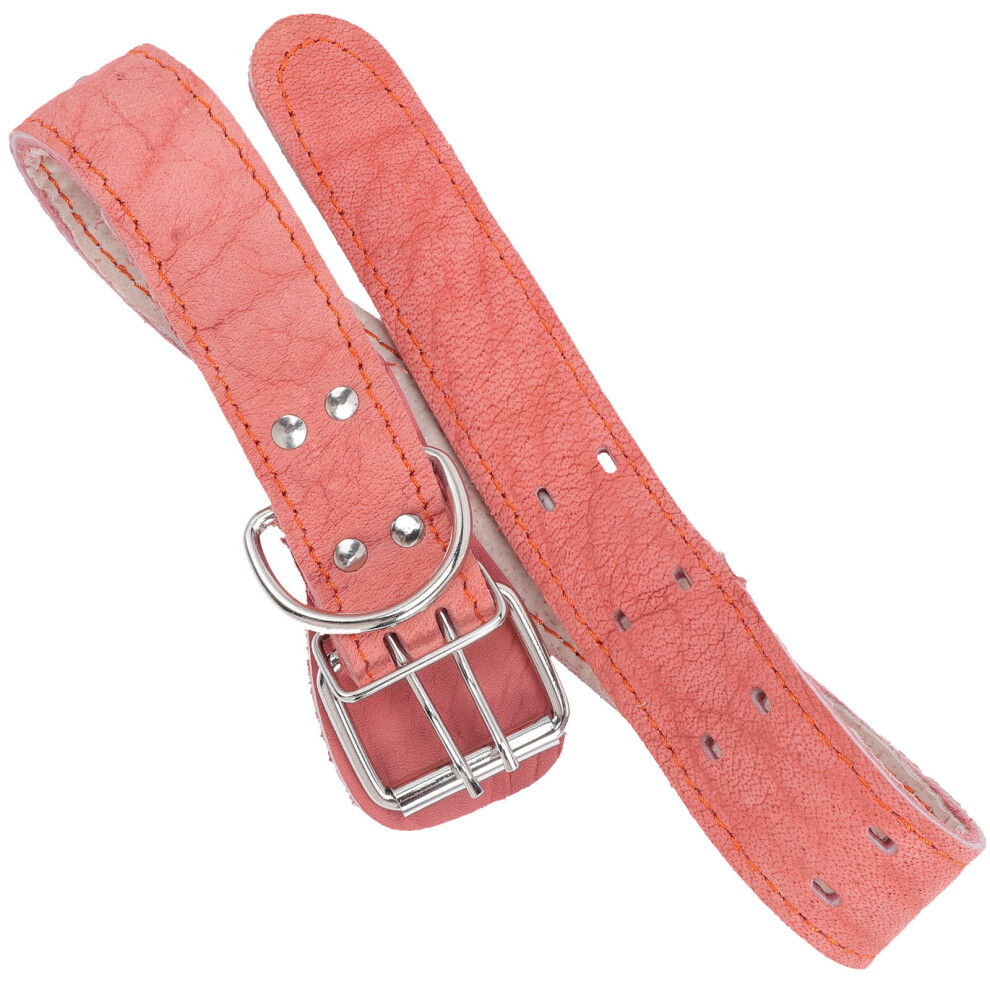 RóżOwa ObrożA SkóRzana Regulowana Dla Komfortu I Stylu ZwierząT-image