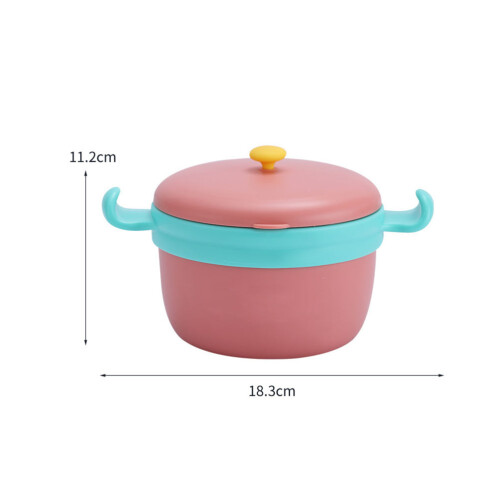 1Ensemble Bébé Isolation Acier Inoxydable Rouge Avec PP 1