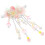 1Par De Hanfu Floresrosas Com Tassel Resina 1