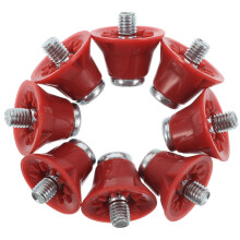 12Pz Tacchetti Per Scarpe Calcio Rosso Durata