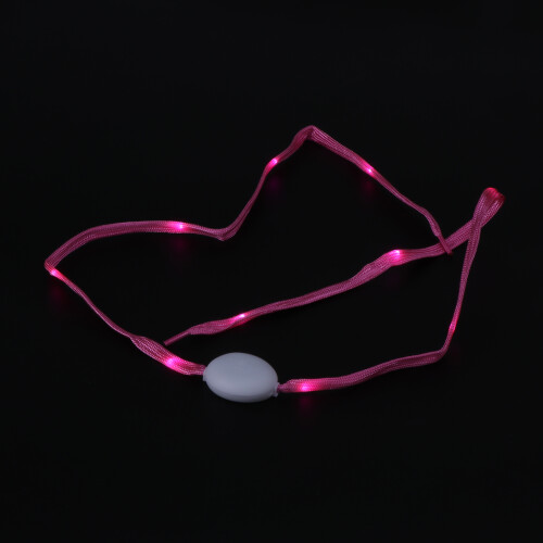 1Par Cadarços - LED Rosa Laváveis Para Tênis, Botas E 2