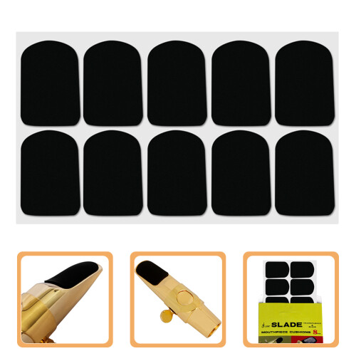 Almofadas Silicone Preto Para Boca De Saxofone Proteção 1