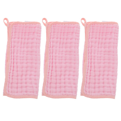 3Pièces Lingettes Rose Confortables Résistantes À L’usure