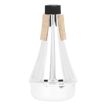 Sourdine Trompette ABS Argent Pratique Silencieux