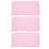 3Pièces Lingettes Rose Confortables Résistantes À L’usure 6