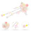 1Par De Hanfu Floresrosas Com Tassel Resina 5