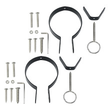 2Ensembles Pièces D’accessoire De Support À Jambon Noir