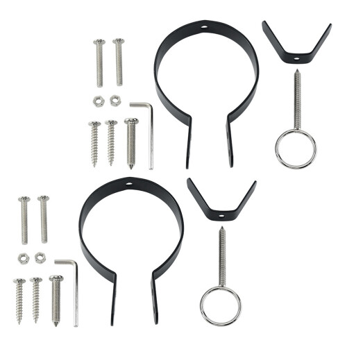 2Ensembles Pièces D’accessoire De Support À Jambon Noir