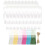 1Conjunto Bookmarks DIY Acrílico Com Cordão De Nylon Para Decoração 6