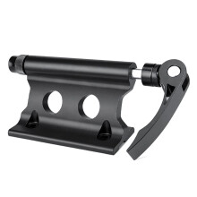 Quickrelease retaining clip for bicycle front fork, Removable mounting clamp, bicycle part (Black)
